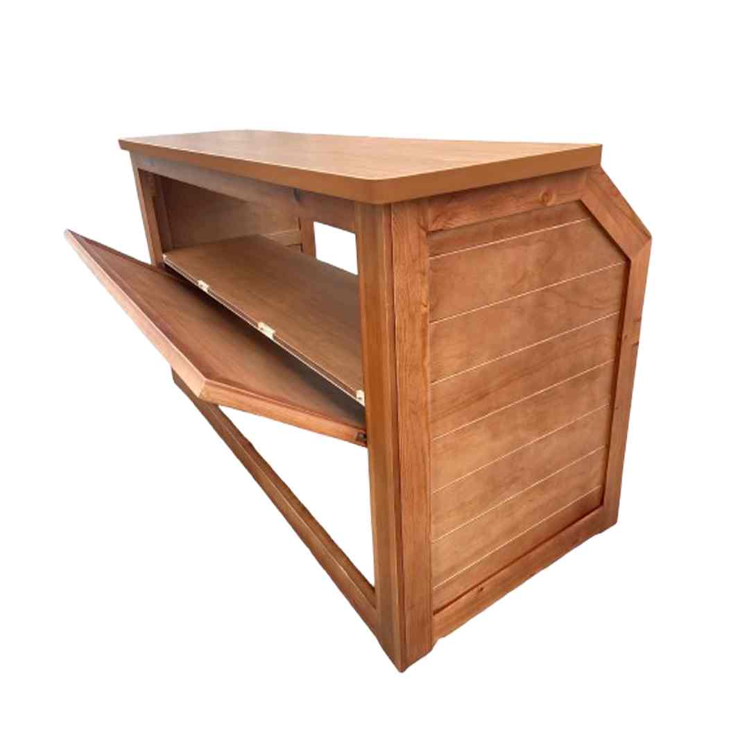Chivari 7' Chestnut Portable Folding Bar with Reversible Front BAR-FOLD-84KTR-CHE-AX-T