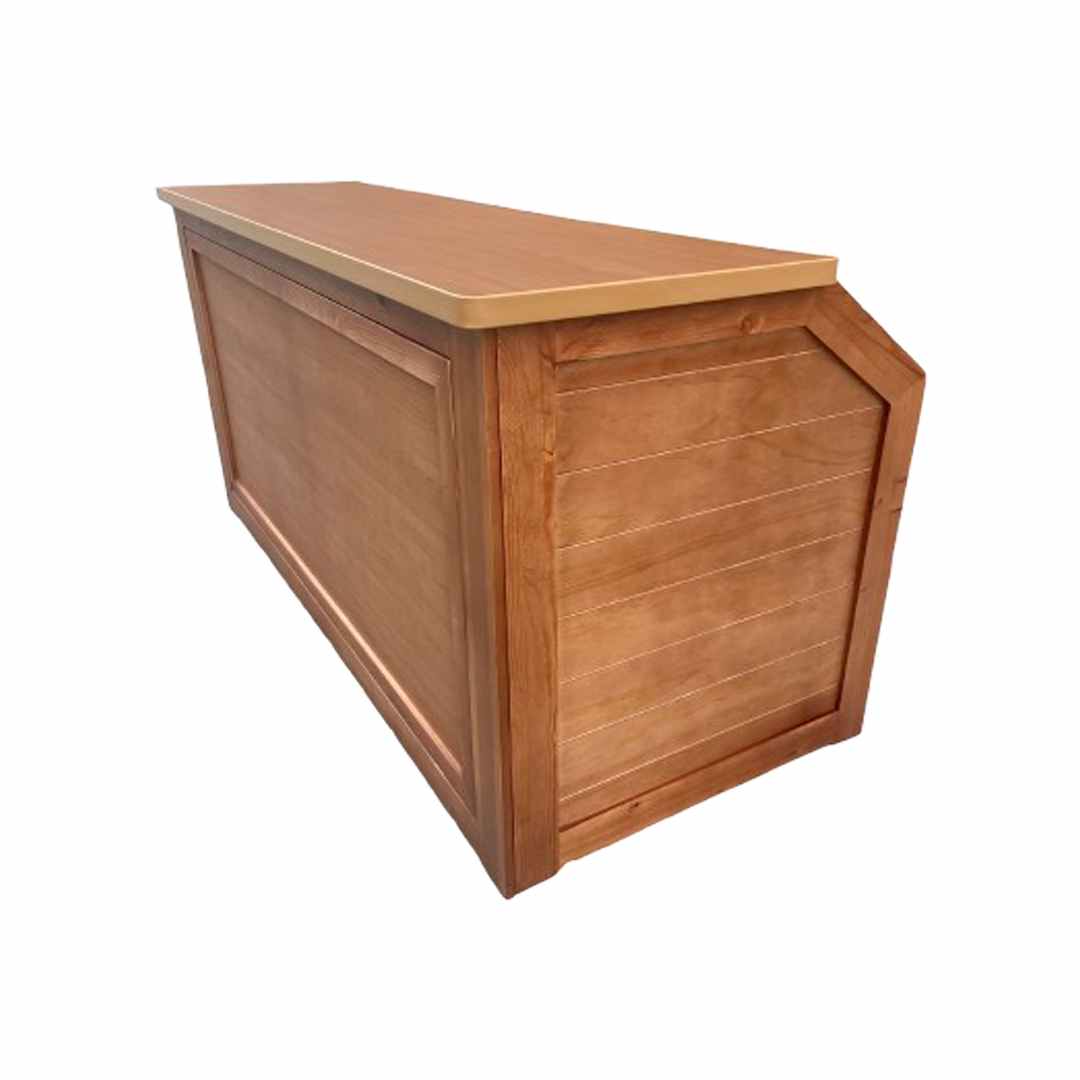 Chivari 7' Chestnut Portable Folding Bar with Reversible Front BAR-FOLD-84KTR-CHE-AX-T