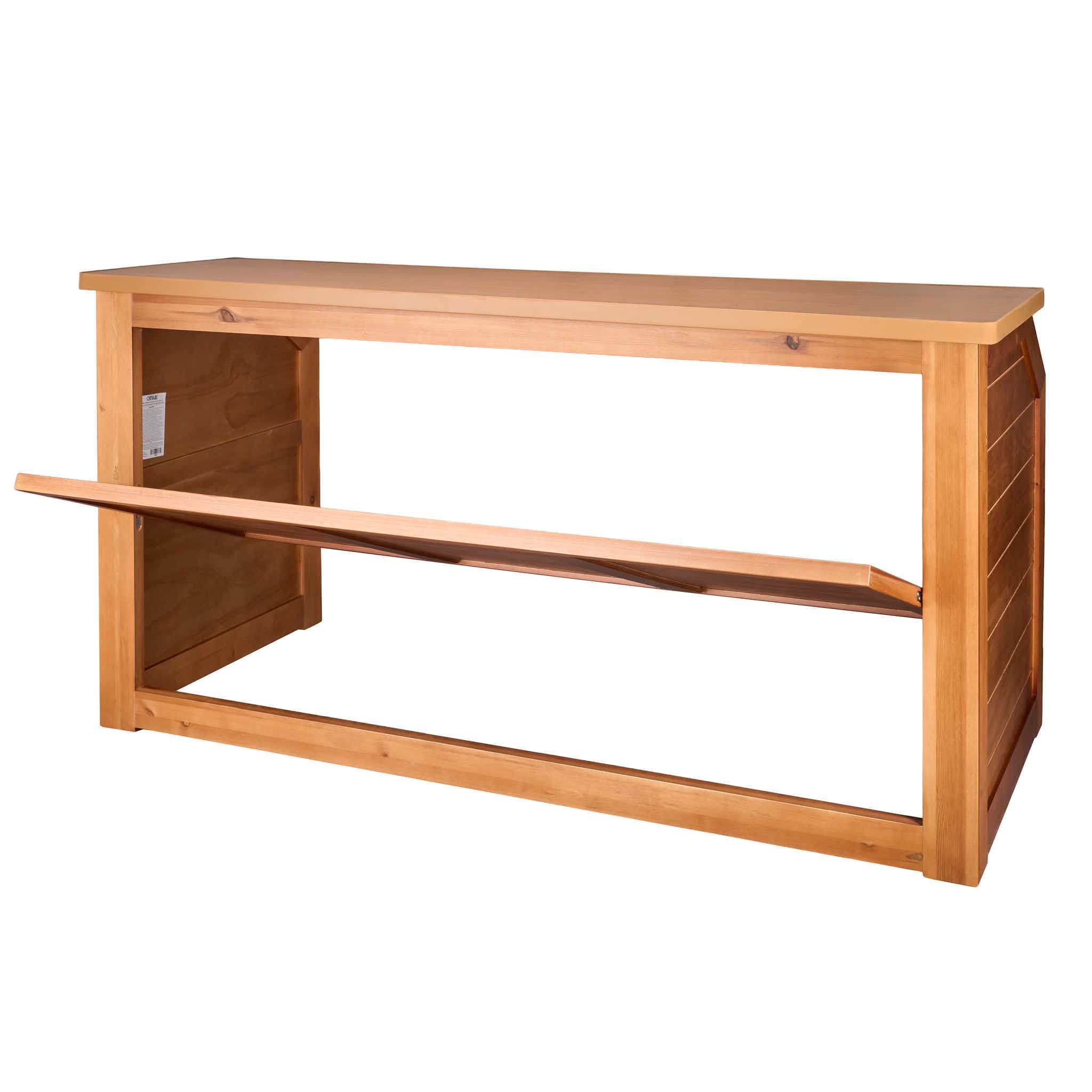 7' Chestnut Portable Folding Bar with Reversible Front