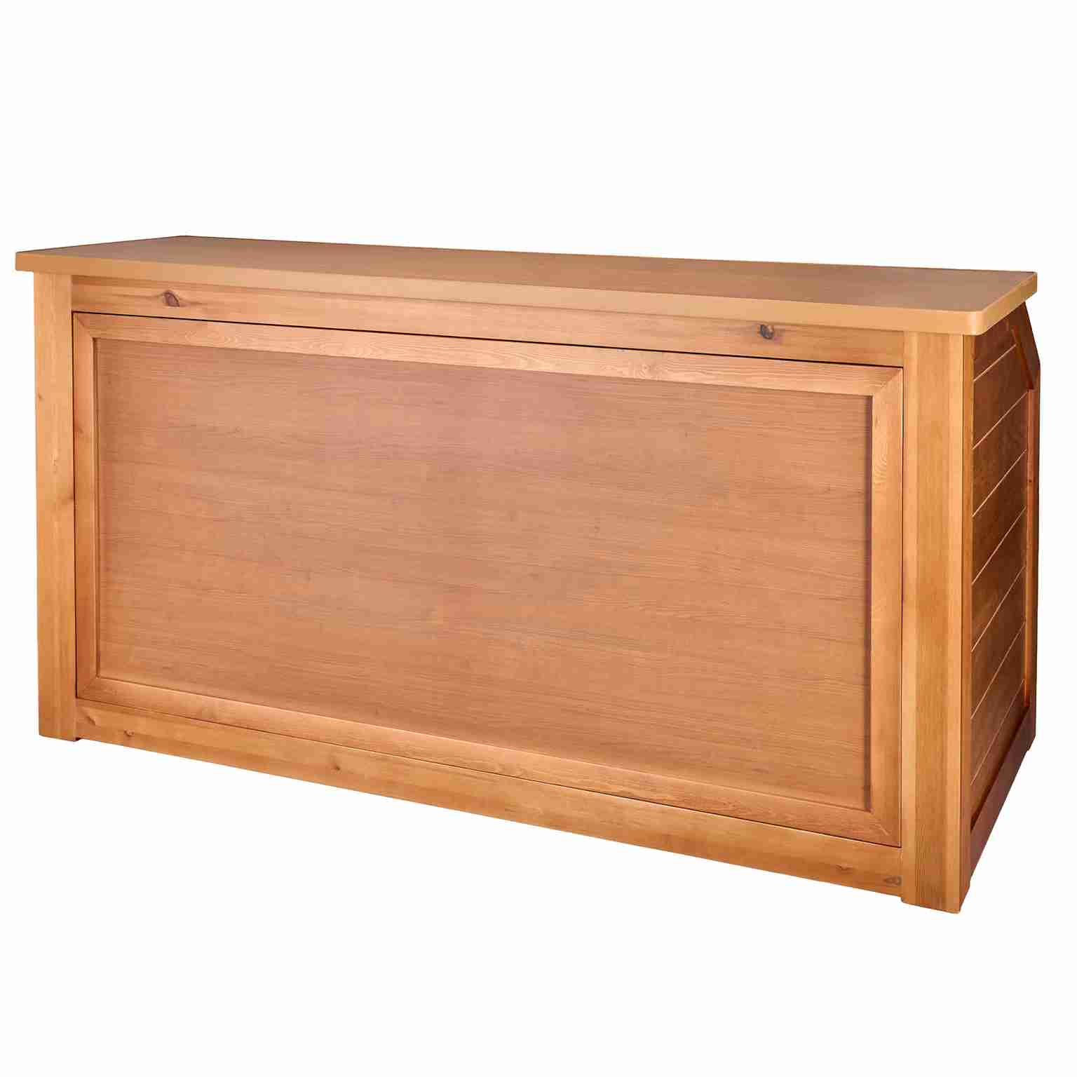Chivari 7' Chestnut Portable Folding Bar with Reversible Front BAR-FOLD-84KTR-CHE-AX-T