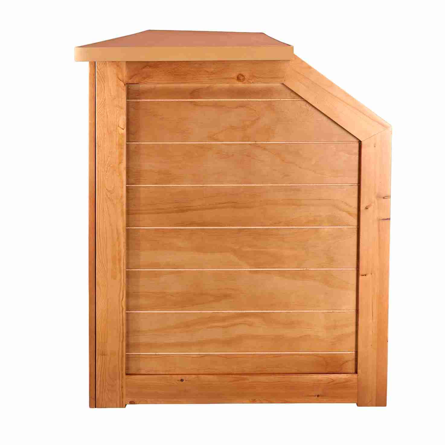 Chivari 7' Chestnut Portable Folding Bar with Reversible Front BAR-FOLD-84KTR-CHE-AX-T