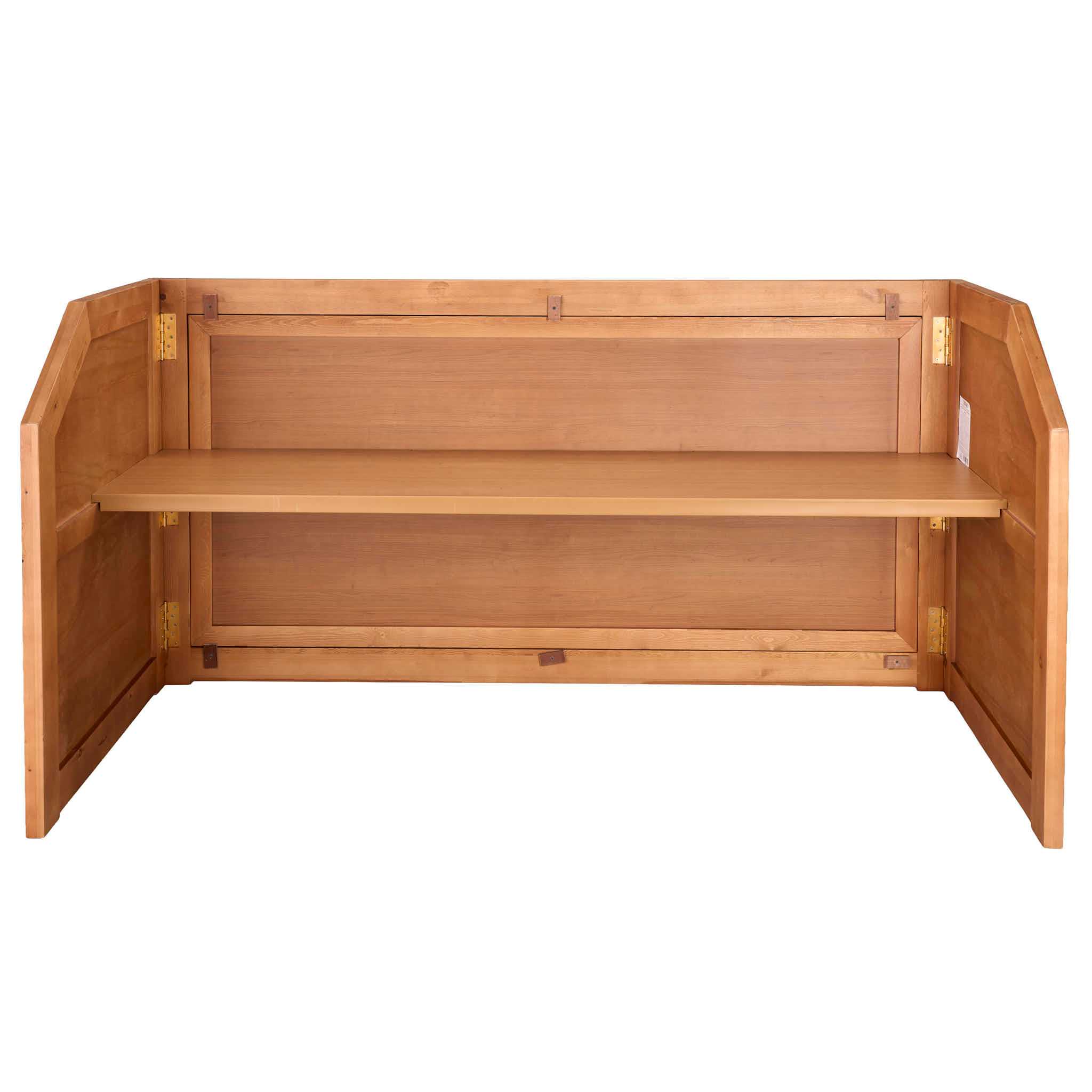 Chivari 7' Chestnut Portable Folding Bar with Reversible Front BAR-FOLD-84KTR-CHE-AX-T