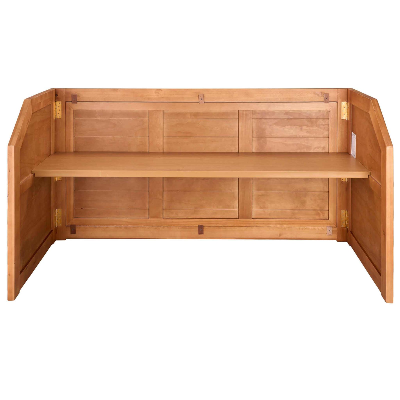 Chivari 7' Chestnut Portable Folding Bar with Reversible Front BAR-FOLD-84KTR-CHE-AX-T