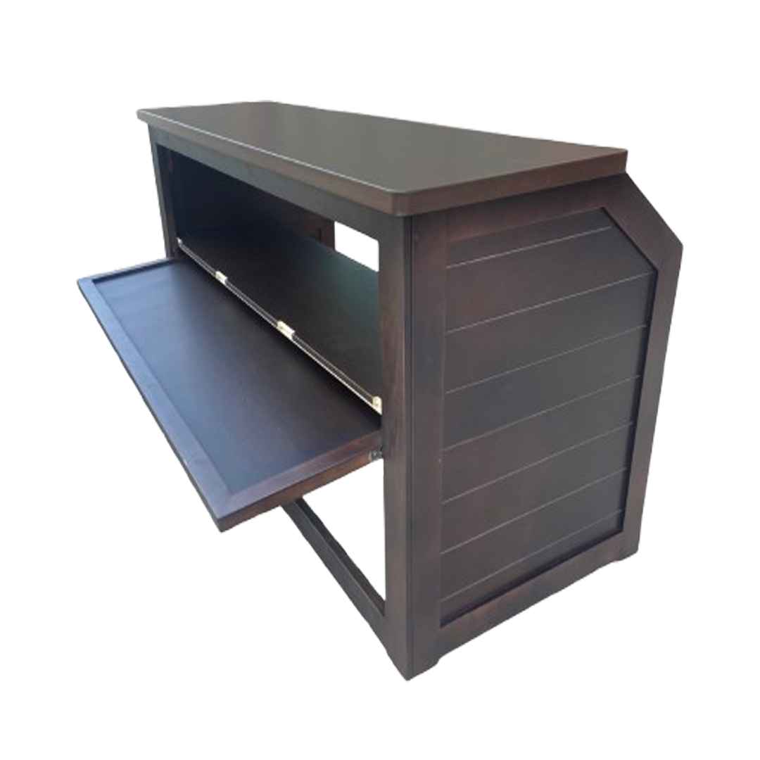 Chivari 7' Fruitwood Portable Folding Bar with Reversible Front BAR-FOLD-84KTR-FRT-AX-T