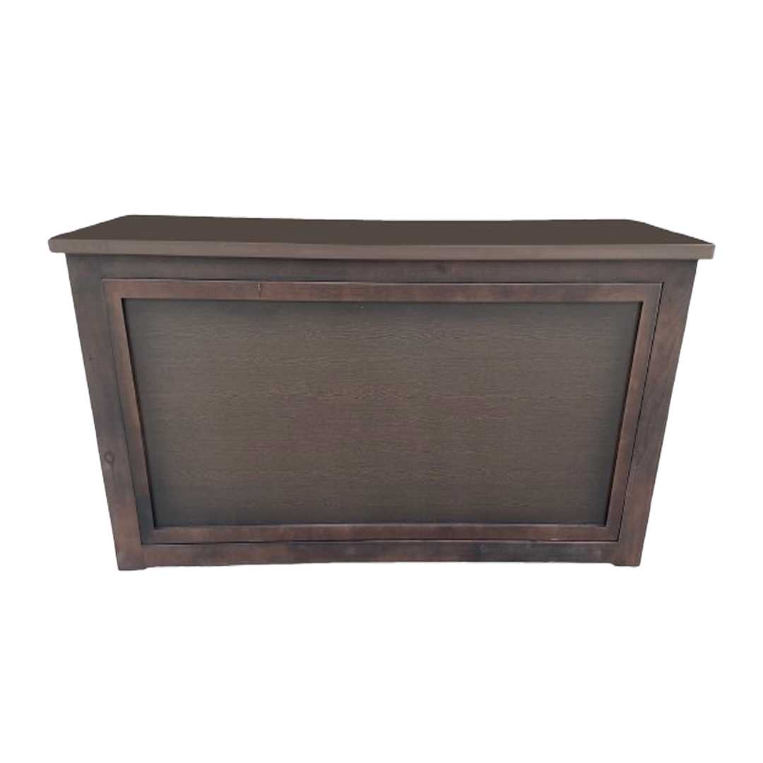 Chivari 7' Fruitwood Portable Folding Bar with Reversible Front BAR-FOLD-84KTR-FRT-AX-T
