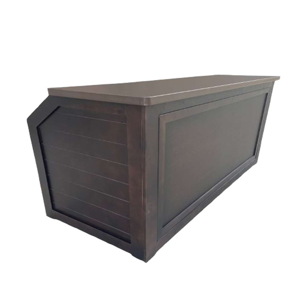 Chivari 7' Fruitwood Portable Folding Bar with Reversible Front BAR-FOLD-84KTR-FRT-AX-T