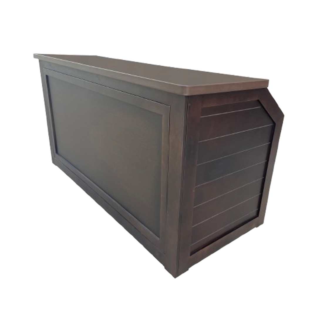 Chivari 7' Fruitwood Portable Folding Bar with Reversible Front BAR-FOLD-84KTR-FRT-AX-T
