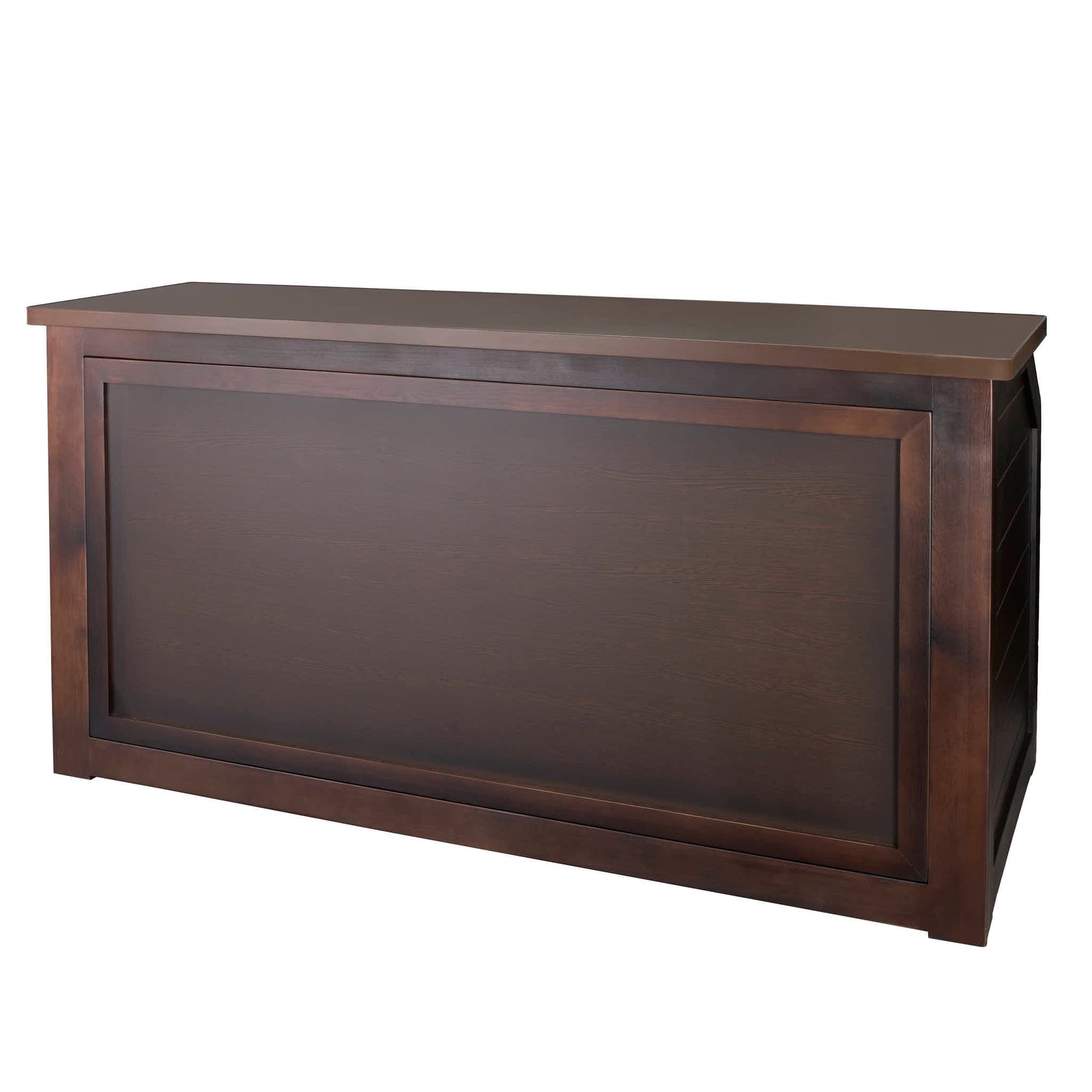 7' Fruitwood Portable Folding Bar with Reversible Front