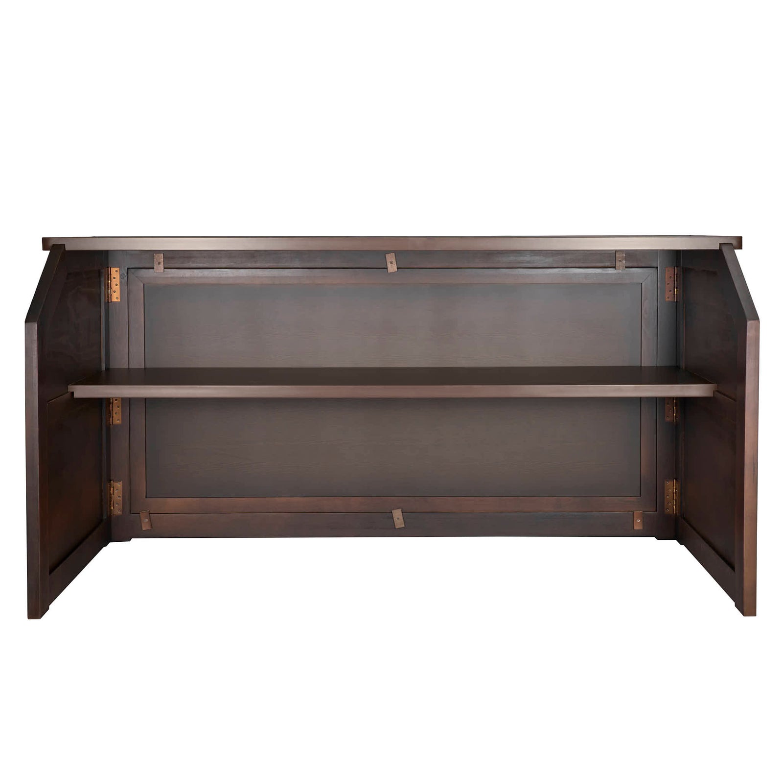 7' Fruitwood Portable Folding Bar with Reversible Front