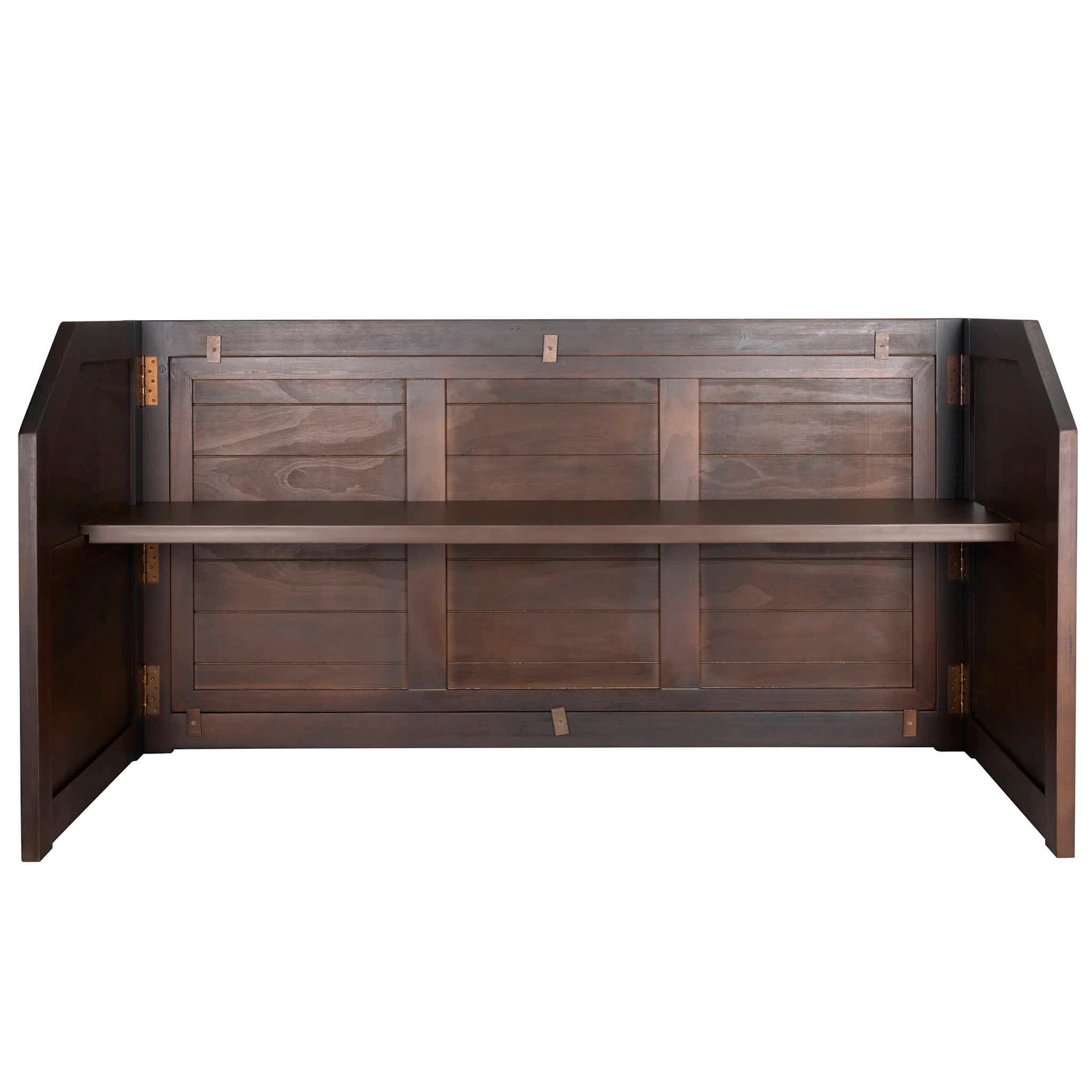 7' Fruitwood Portable Folding Bar with Reversible Front