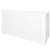 Chivari 7' White Portable Folding Bar with Reversible Front BAR-FOLD-84KTR-WHT-AX-T