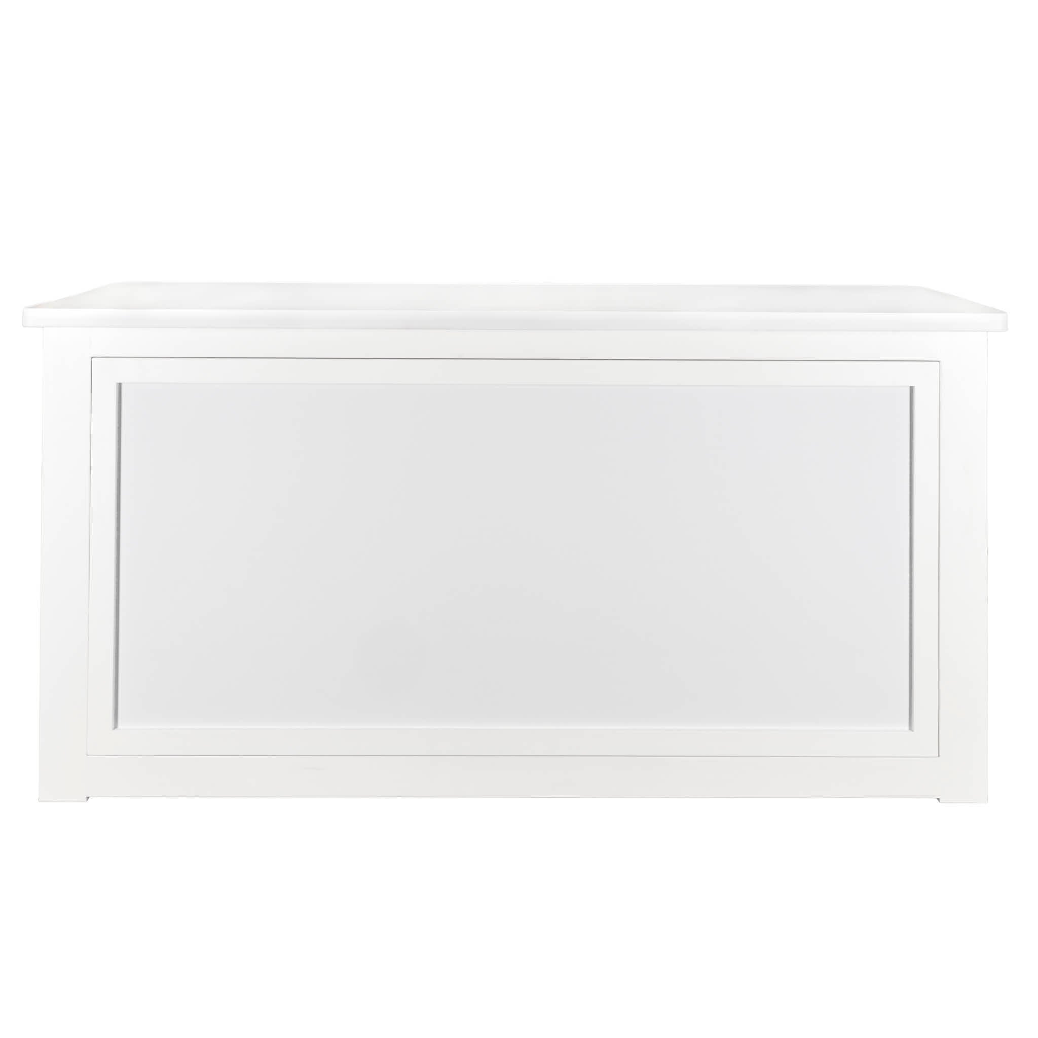 Chivari 7' White Portable Folding Bar with Reversible Front BAR-FOLD-84KTR-WHT-AX-T