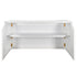 Chivari 7' White Portable Folding Bar with Reversible Front BAR-FOLD-84KTR-WHT-AX-T