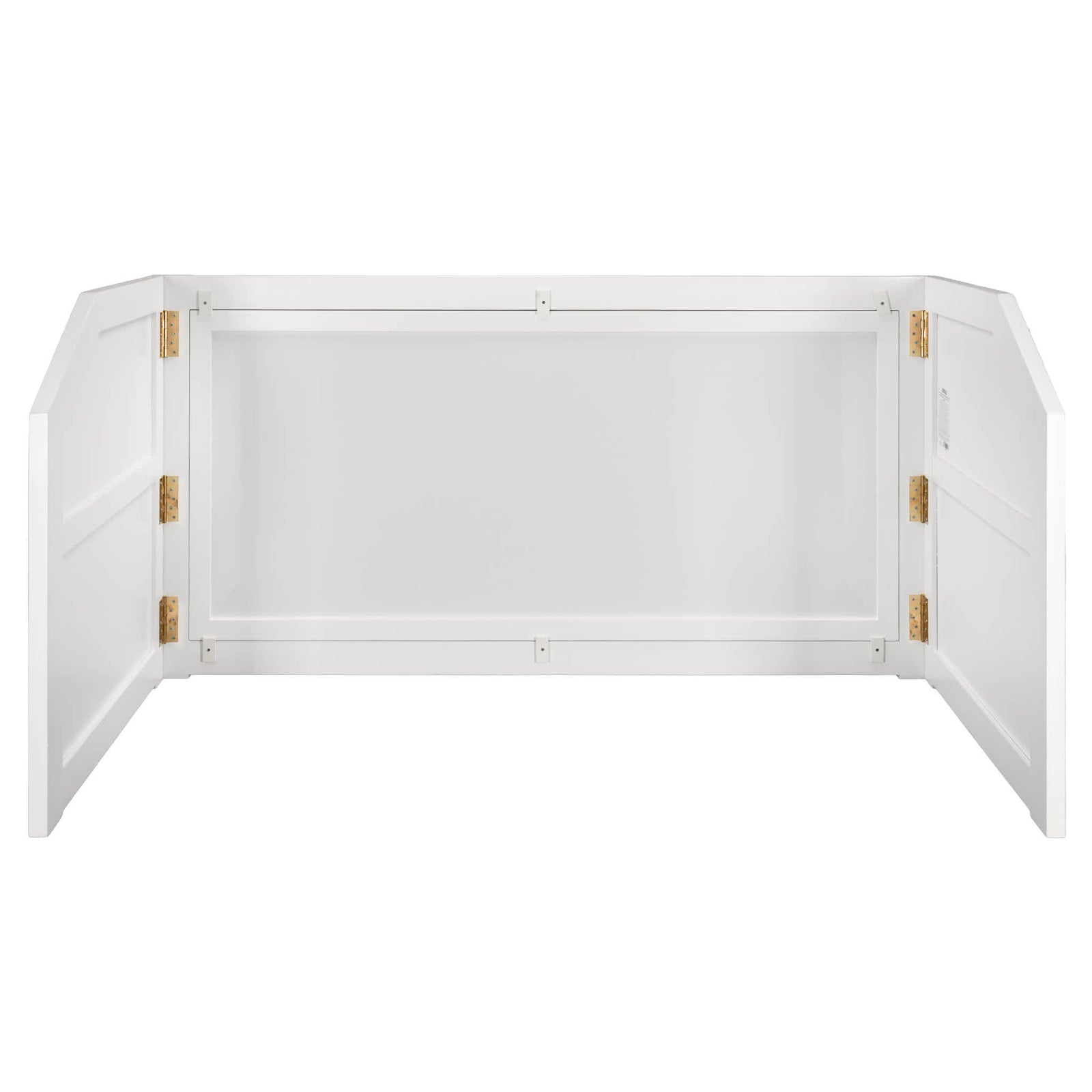 Chivari 7' White Portable Folding Bar with Reversible Front BAR-FOLD-84KTR-WHT-AX-T