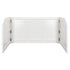 Chivari 7' White Portable Folding Bar with Reversible Front BAR-FOLD-84KTR-WHT-AX-T