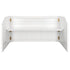 Chivari 7' White Portable Folding Bar with Reversible Front BAR-FOLD-84KTR-WHT-AX-T