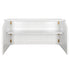 Chivari 7' White Portable Folding Bar with Reversible Front BAR-FOLD-84KTR-WHT-AX-T