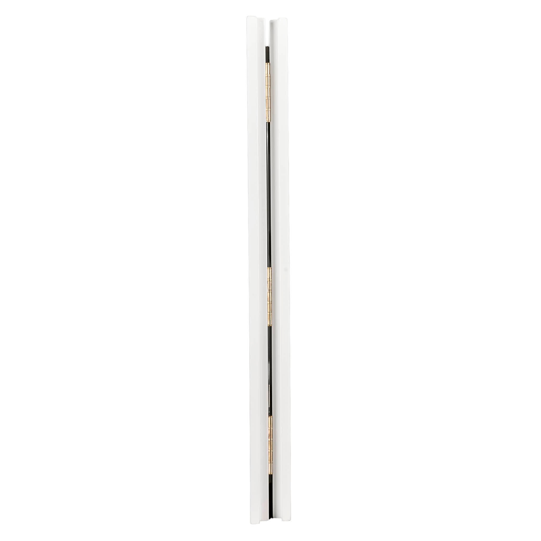 Chivari 7' White Portable Folding Bar with Reversible Front BAR-FOLD-84KTR-WHT-AX-T