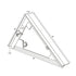 Chivari White Rectangular Bar Mover Wheel Platform for 6 Foot Folding Bars, Left and Right Sides BAR-MVR-RCT-WHT-AX