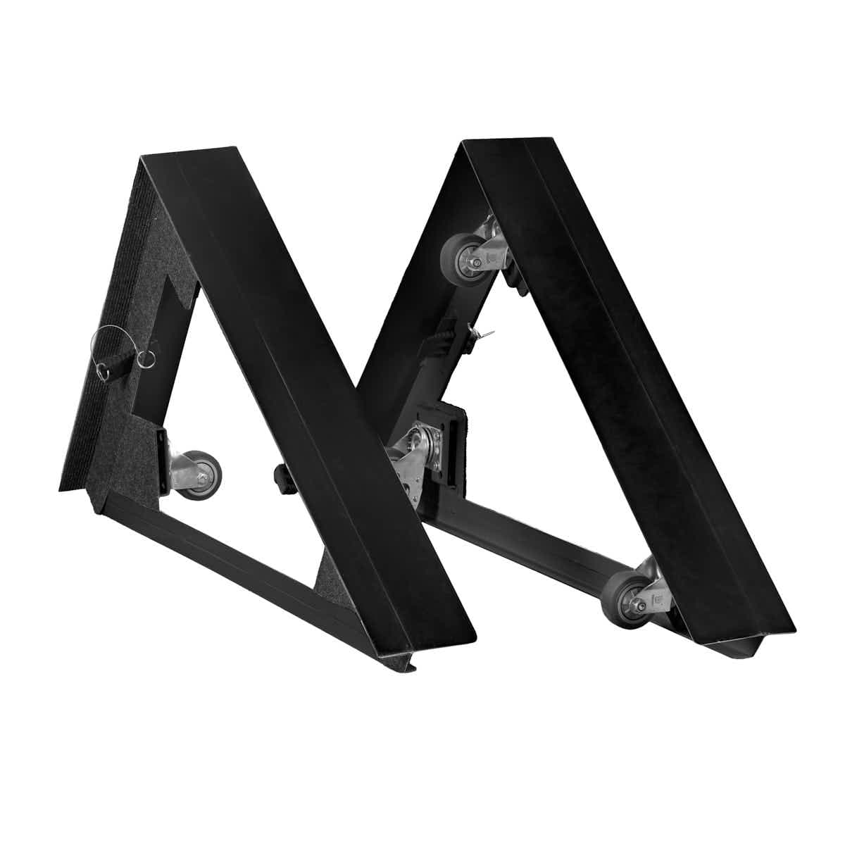 Chivari Black Rectangular Bar Mover Wheel Platform for 6 Foot Folding Bars, Left and Right Sides BAR-MVR-RCT-BLK-AX
