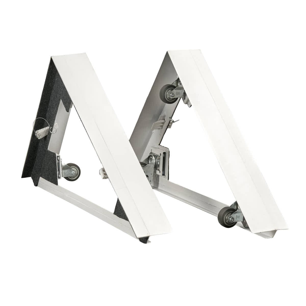 Chivari White Rectangular Bar Mover Wheel Platform for 6 Foot Folding Bars, Left and Right Sides BAR-MVR-RCT-WHT-AX