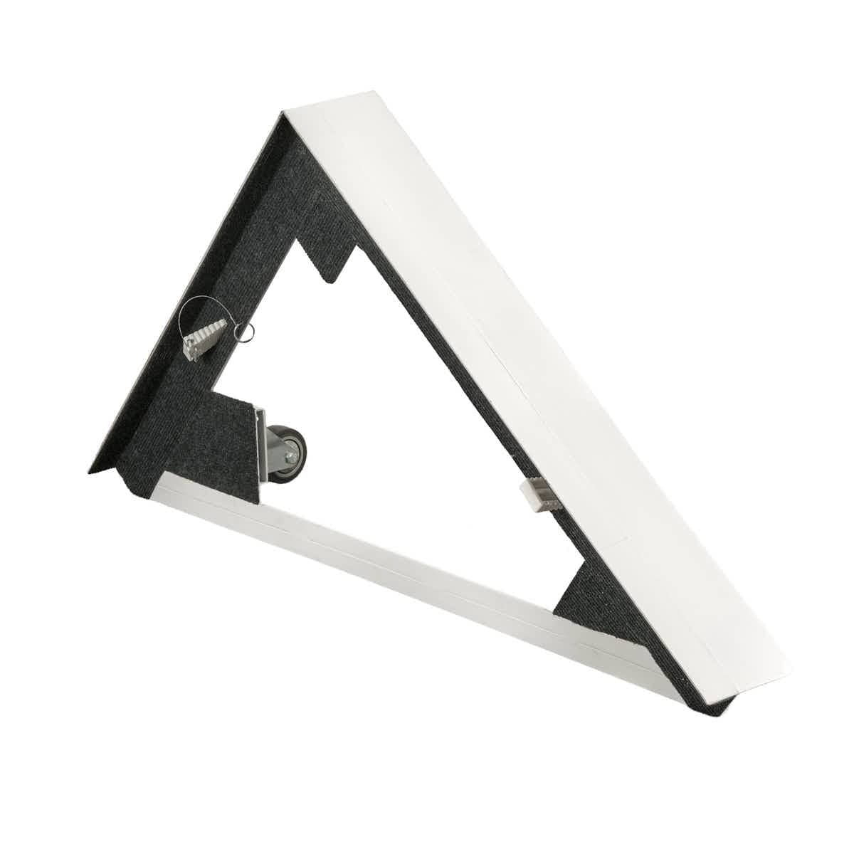 Chivari White Rectangular Bar Mover Wheel Platform for 6 Foot Folding Bars, Left and Right Sides BAR-MVR-RCT-WHT-AX