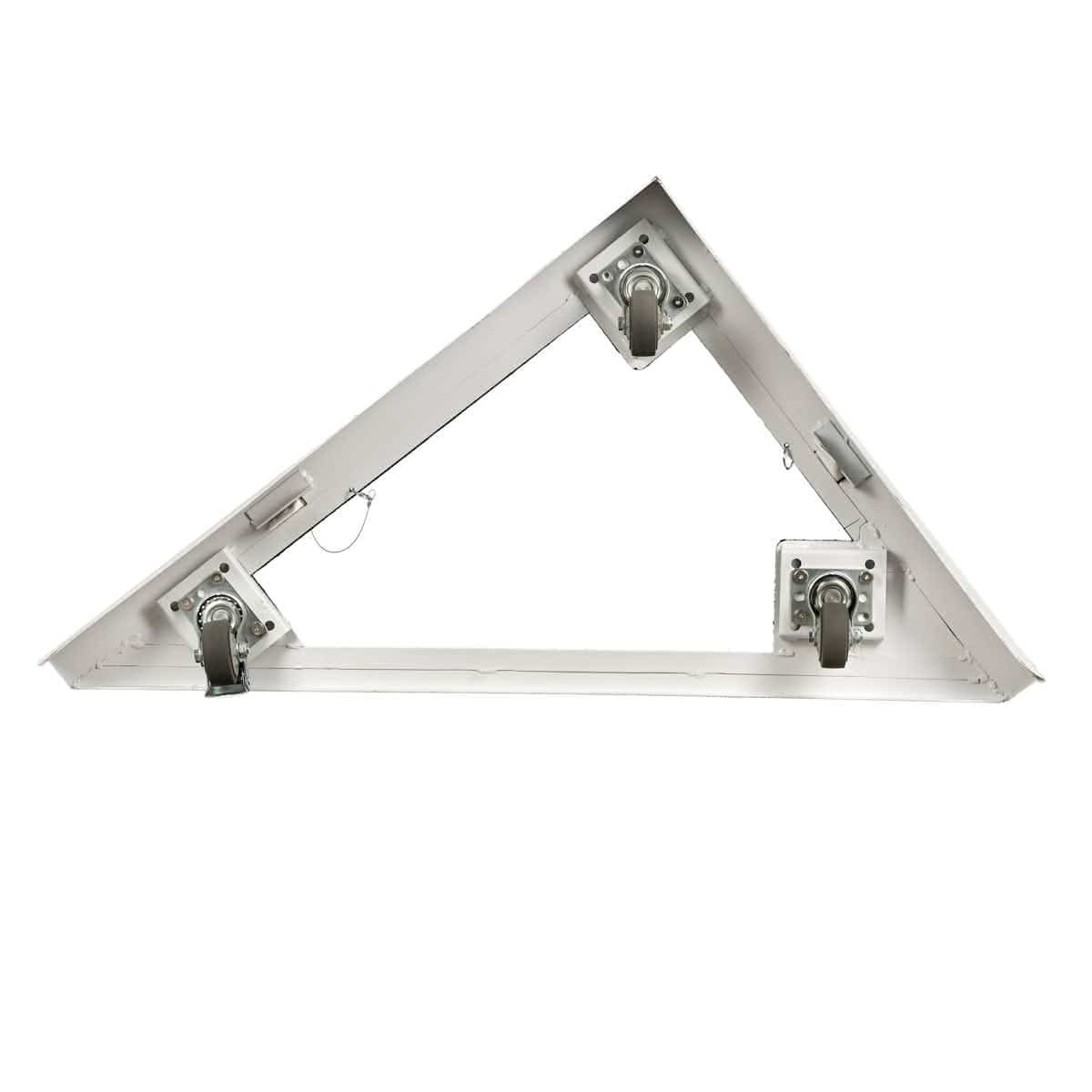 Chivari White Rectangular Bar Mover Wheel Platform for 6 Foot Folding Bars, Left and Right Sides BAR-MVR-RCT-WHT-AX