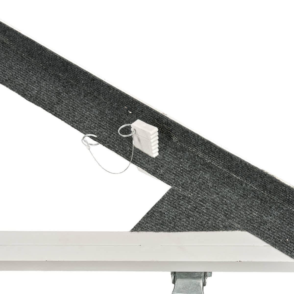Chivari White Rectangular Bar Mover Wheel Platform for 6 Foot Folding Bars, Left and Right Sides BAR-MVR-RCT-WHT-AX