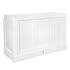 Chivari White Rectangular Bar Mover Wheel Platform for 6 Foot Folding Bars, Left and Right Sides BAR-MVR-RCT-WHT-AX