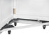 Chivari White Rectangular Bar Mover Wheel Platform for 6 Foot Folding Bars, Left and Right Sides BAR-MVR-RCT-WHT-AX