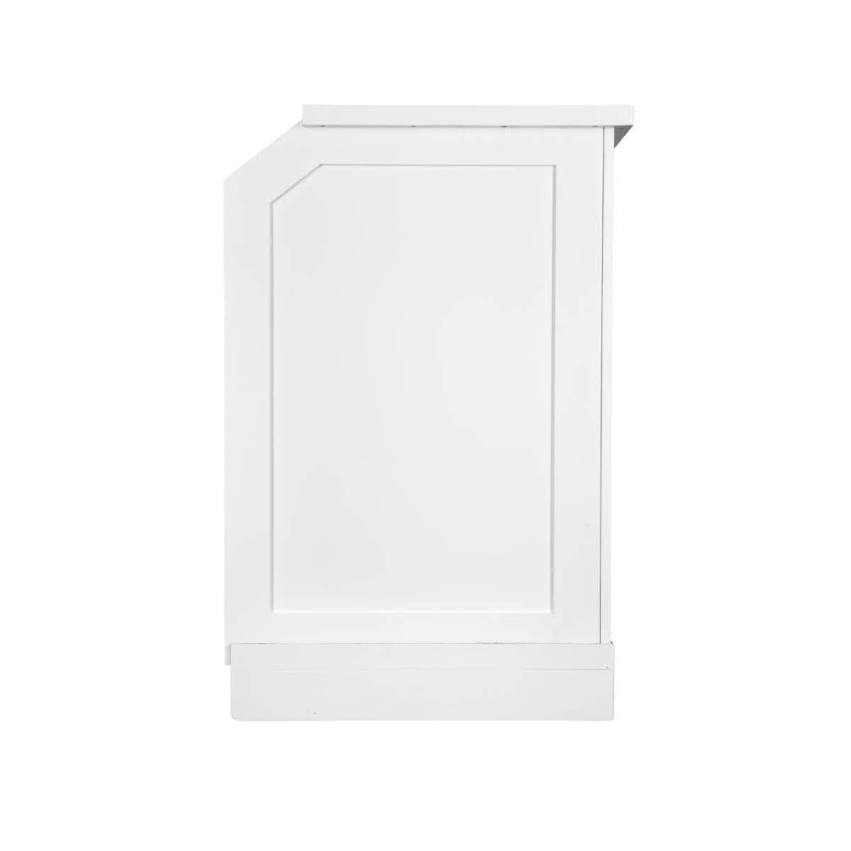 Chivari White Rectangular Bar Mover Wheel Platform for 6 Foot Folding Bars, Left and Right Sides BAR-MVR-RCT-WHT-AX