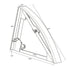 Chivari Black Serpentine Bar Mover Wheel Platform for Serpentine Folding Bars, Left and Right Sides BAR-MVR-SERP-BLK-AX