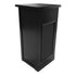34' Black Portable Folding Bar - 7 Piece Set Three Panel Front - Margarita