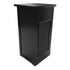 Chivari 24" x 24" Black Bar Post with HPL Top for Bar Setups and Displays BAR-POST-24-BLK-AX