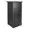Chivari 24" x 24" Black Bar Post with HPL Top for Bar Setups and Displays BAR-POST-24-BLK-AX