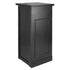 Chivari 24" x 24" Black Bar Post with HPL Top for Bar Setups and Displays BAR-POST-24-BLK-AX
