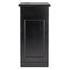 Chivari 24" x 24" Black Bar Post with HPL Top for Bar Setups and Displays BAR-POST-24-BLK-AX