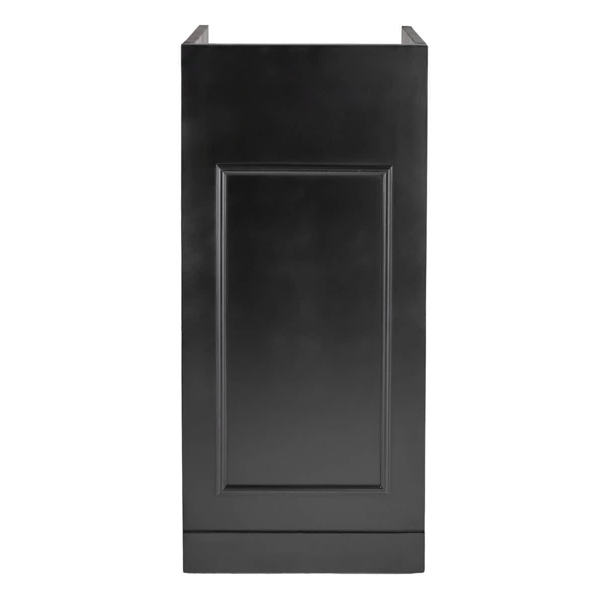 Chivari 24" x 24" Black Bar Post with HPL Top for Bar Setups and Displays BAR-POST-24-BLK-AX