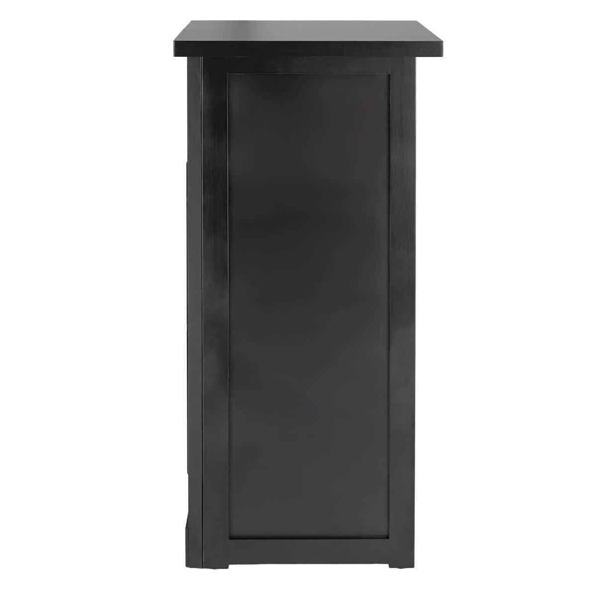 Chivari 24" x 24" Black Bar Post with HPL Top for Bar Setups and Displays BAR-POST-24-BLK-AX