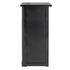 Chivari 24" x 24" Black Bar Post with HPL Top for Bar Setups and Displays BAR-POST-24-BLK-AX
