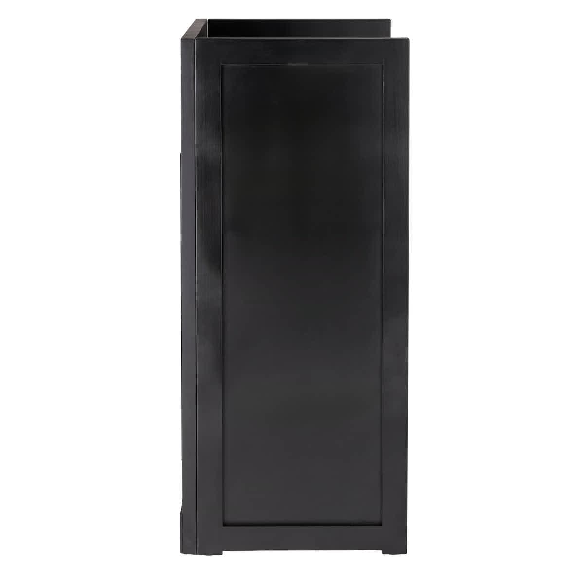 Chivari 24" x 24" Black Bar Post with HPL Top for Bar Setups and Displays BAR-POST-24-BLK-AX