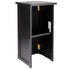 Chivari 24" x 24" Black Bar Post with HPL Top for Bar Setups and Displays BAR-POST-24-BLK-AX