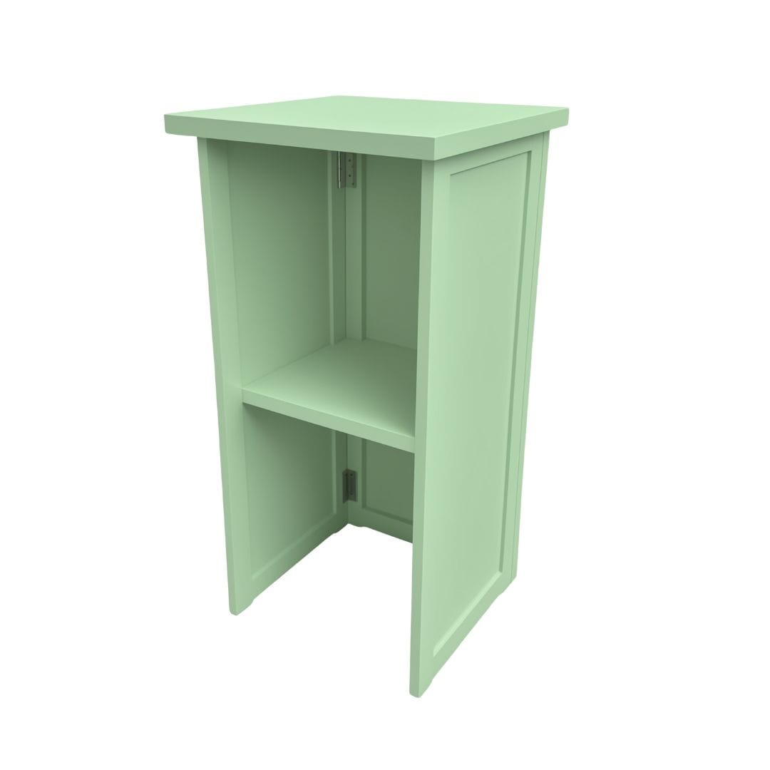 Chivari 34' Sage Green Portable Folding Bar - 7 Piece Set Three Panel Front - Margarita BAR-CFG-SG-D5-KT