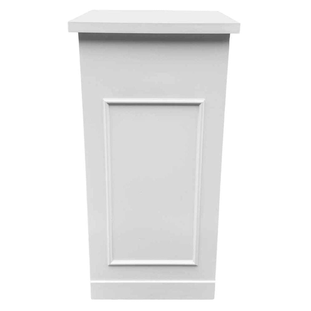 Chivari 24" x 24" White Bar Post with HPL Top for Bar Setups and Displays BAR-POST-24-WHT-AX