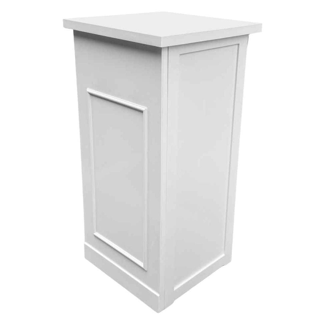 Chivari 24" x 24" White Bar Post with HPL Top for Bar Setups and Displays BAR-POST-24-WHT-AX