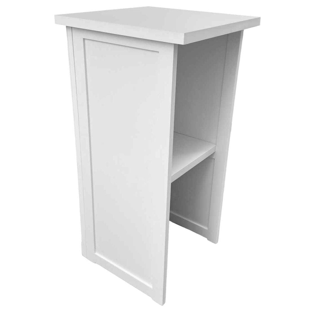 Chivari 24" x 24" White Bar Post with HPL Top for Bar Setups and Displays BAR-POST-24-WHT-AX