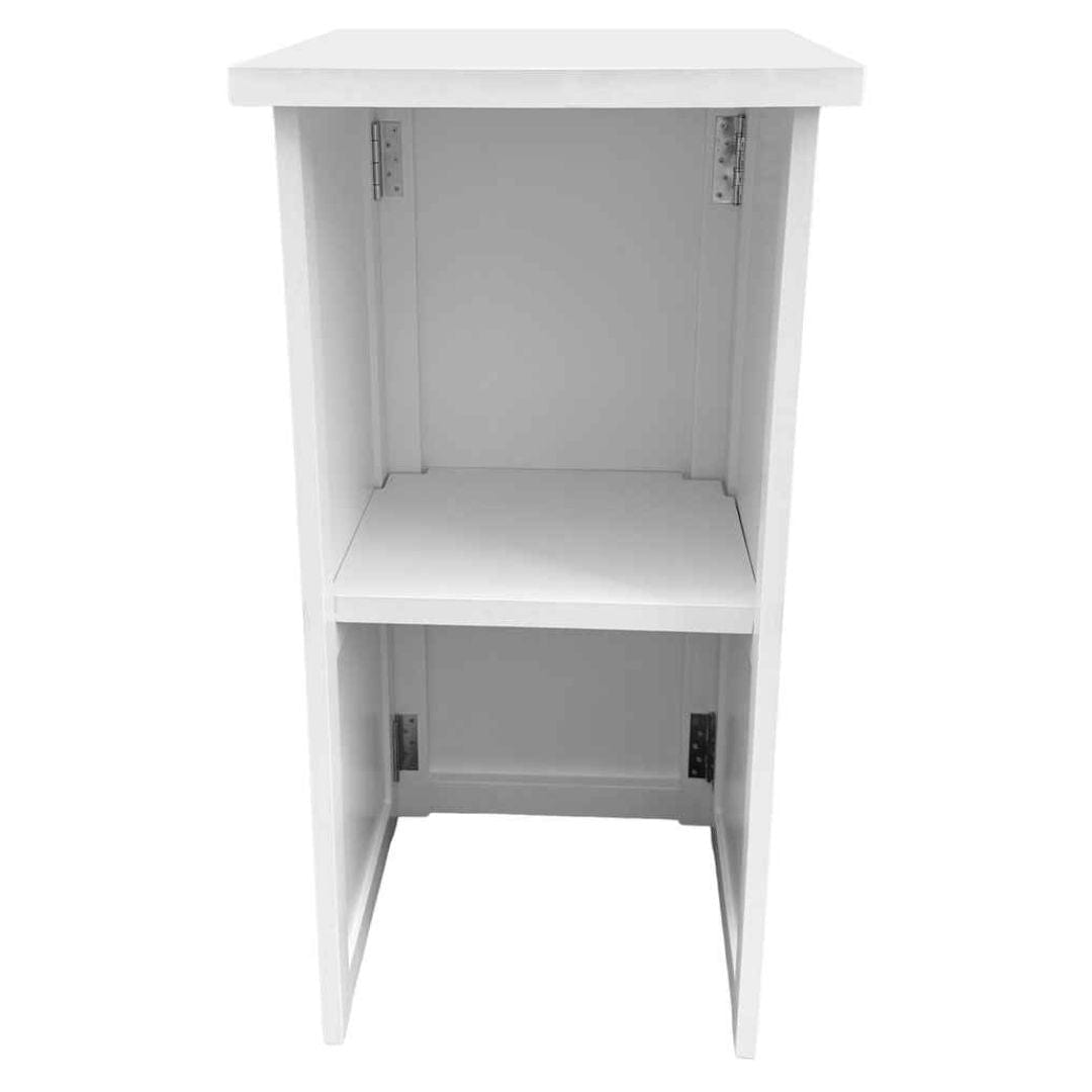 Chivari 24" x 24" White Bar Post with HPL Top for Bar Setups and Displays BAR-POST-24-WHT-AX