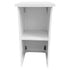 Chivari 24" x 24" White Bar Post with HPL Top for Bar Setups and Displays BAR-POST-24-WHT-AX