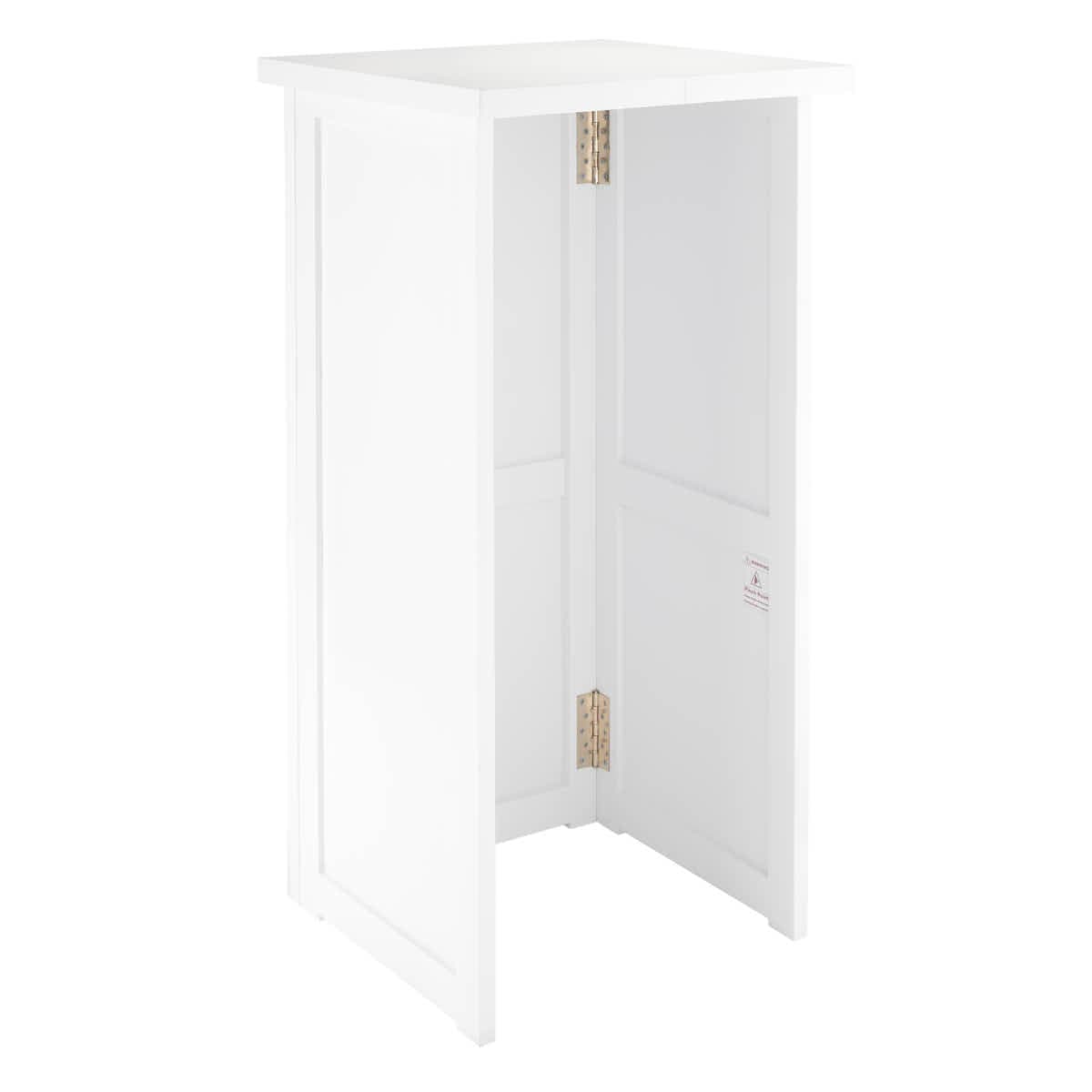 Chivari 24" x 24" White Bar Post with HPL Top for Bar Setups and Displays BAR-POST-24-WHT-AX