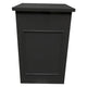 Chivari 31" x 28" Black Bar Post with HPL Top for Bar Setups and Displays BAR-POST-28-BLK-AX